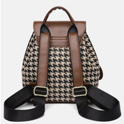 Dames Trendy Veelzijdige Rugzak met Houndstooth Patroon | Lupa