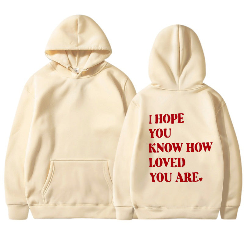 Dames Trendy Hoodie met Self Love Text Print | Soldana