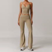 Dames Tweedelige Naadloze Sportieve Veelzijdige Yoga Sport Set | Dalira