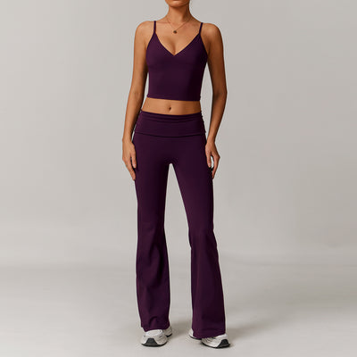 Dames Tweedelige Naadloze Sportieve Veelzijdige Yoga Sport Set | Dalira
