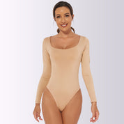 Dames Comfortabele Corrigerende Bodysuit met Lange Mouwen | Moana