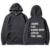 Dames Trendy Hoodie met Self Love Text Print | Soldana