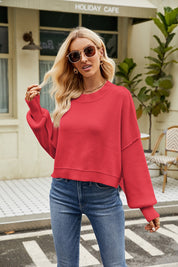 Dames Basic Veelzijdige Wijdvallende Gebreide Trui met Ronde Hals | Revlon