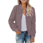 Dames Warme Zachte Teddy Bomber Jas | Baylin