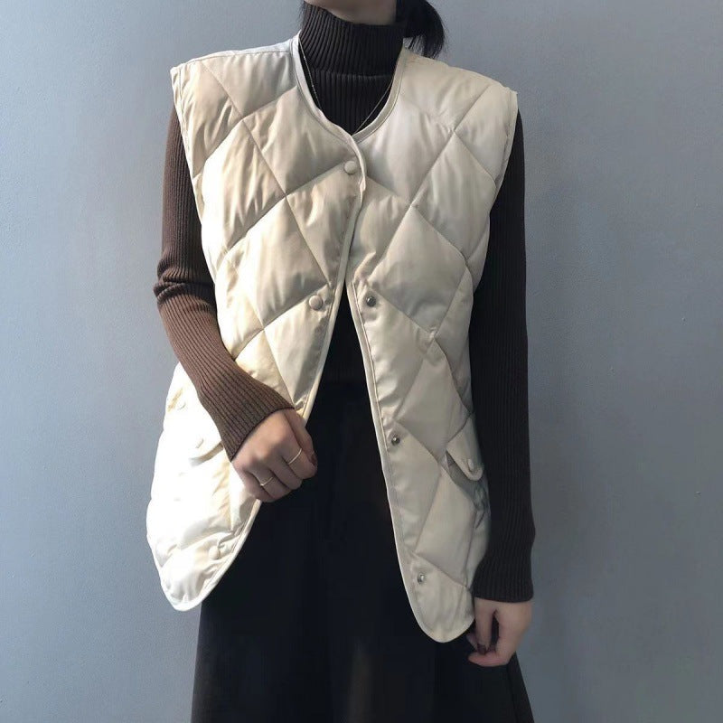 Dames Gewatteerde Bodywarmer met Quilted Patroon | Becca