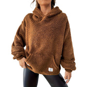 Dames Trendy Stijlvolle Zachte Teddy Hoodie | Shakina