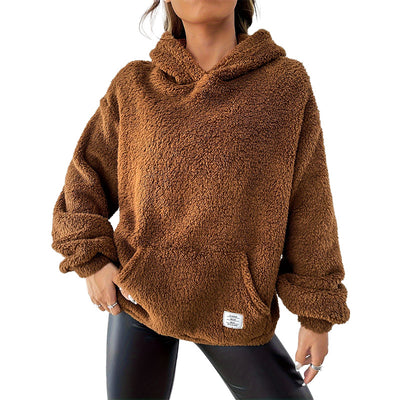 Dames Trendy Stijlvolle Zachte Teddy Hoodie | Shakina