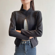 Dames Sportieve Tijdloze Vest met Rits | Sade