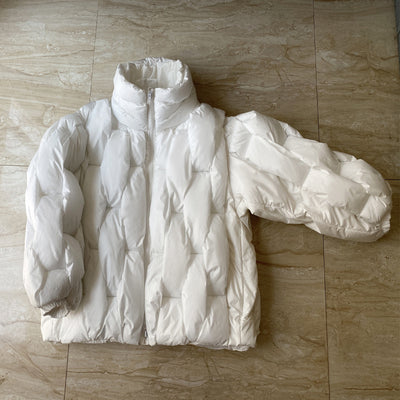 Dames Oversized Pufferjas met Gevlochten Patroon | Betsie