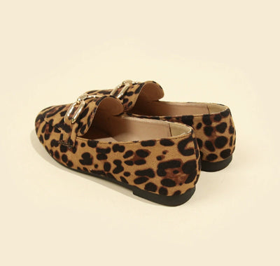 Dames Elegante Trendy Panterprint Loafers | Esaja