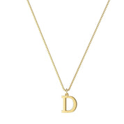 Dames Stijlvolle Trendy Vergulde Gouden Initialen Ketting met Letter | Lanette