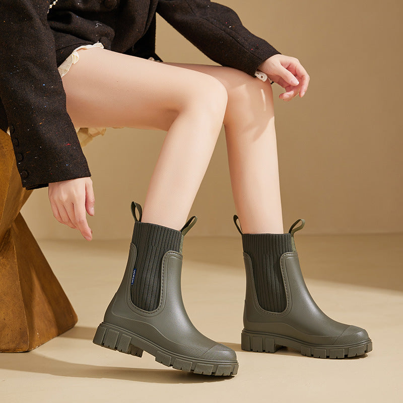 Dames Regenlaarzen Waterdicht met Antislip Zool | Estelle