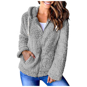 Dames Elegante Fleece Hoodie met Rits en Zakken | Sephora