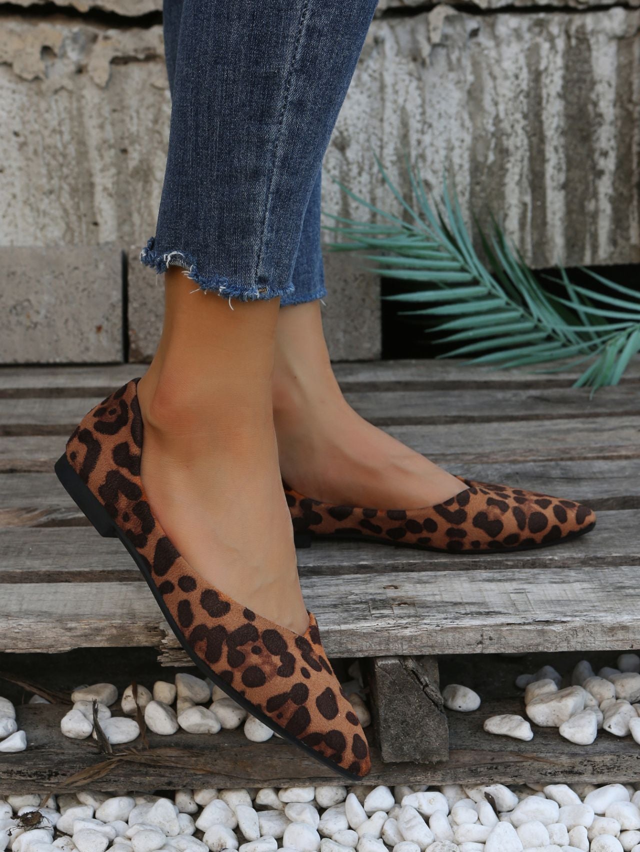 Dames Elegante Trendy Panterprint Flats Ballerina's | Endolisa