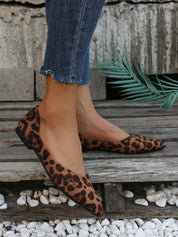 Dames Elegante Trendy Panterprint Flats Ballerina's | Endolisa