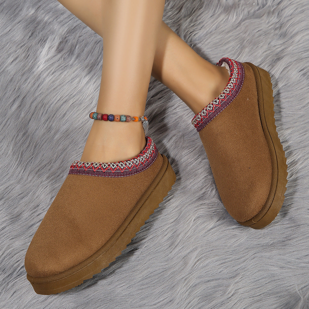 Dames Instap Pantoffels met Warme Voering | Elenora