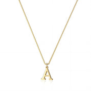 Dames Stijlvolle Trendy Vergulde Gouden Initialen Ketting met Letter | Lanette