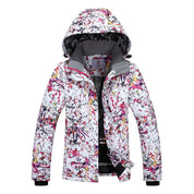 Dames Waterdichte Trendy Warme Ski Jas met Print | Vifada