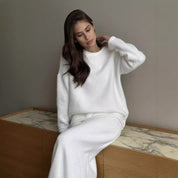 Dames Tweedelige Set met Zachte Trui en Lange Rok | Diva