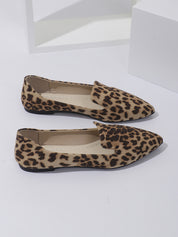 Dames Panterprint Ballerina’s met Puntige Neus - Trendy Loafers | Evaria