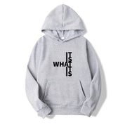 Dames Trendy Warme Hoodie met Statement Text Print | Salonne