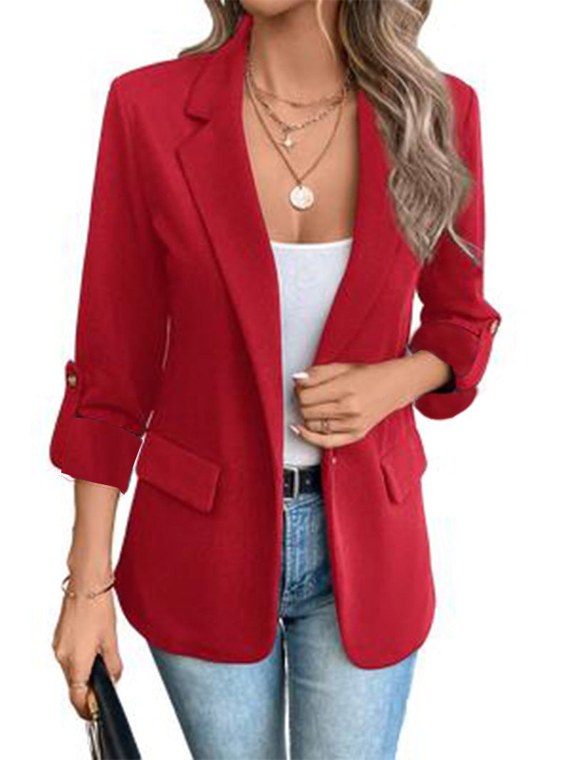 Dames Stijlvolle Lange Mouw Blazer voor Herfst en Winter | Byzanda