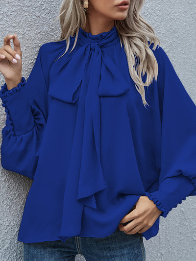 Dames Stijlvolle Chique Blouse met Strikdetail | Halina