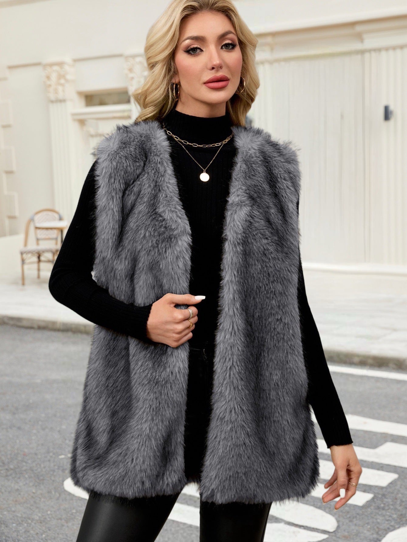 Dames Trendy Veelzijdige Stijlvolle Faux Fur Bodywarmer Gilet | Boreya