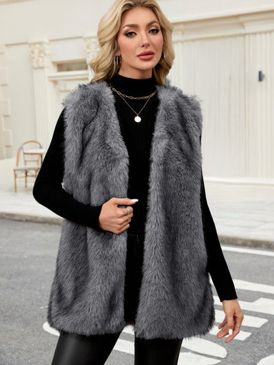 Dames Trendy Veelzijdige Stijlvolle Faux Fur Bodywarmer Gilet | Boreya