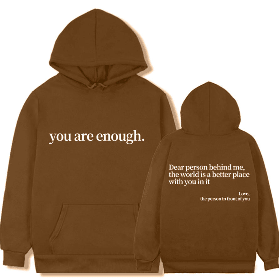 Dames Oversized Hoodie met Inspirerende Statement Tekst | Salvania