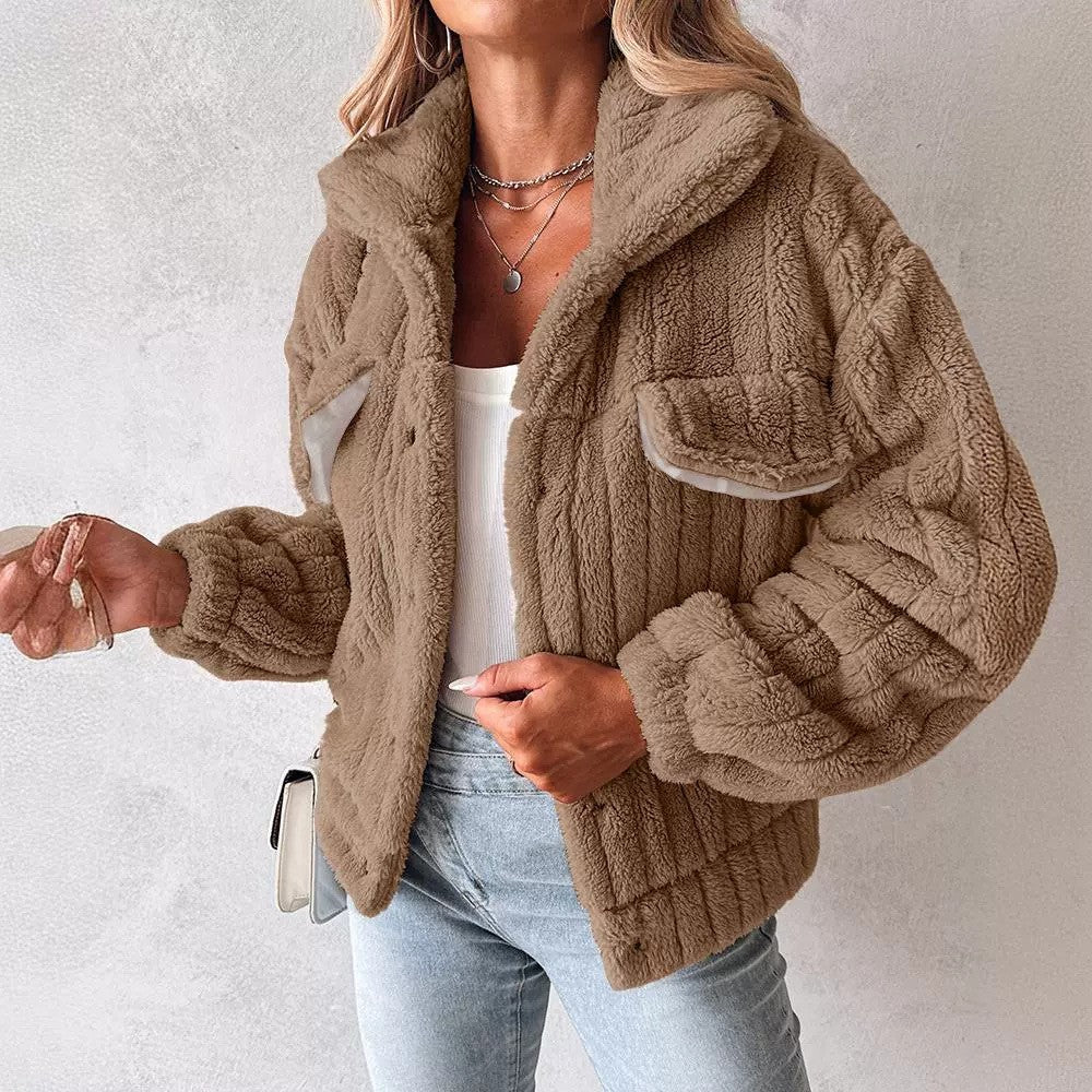 Dames Warme Teddy Jas | Bora