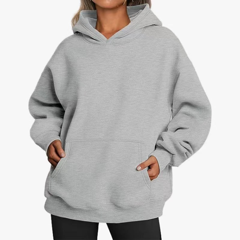 Dames Casual Oversized hoodie met Kangaroo Zakken | Sarona