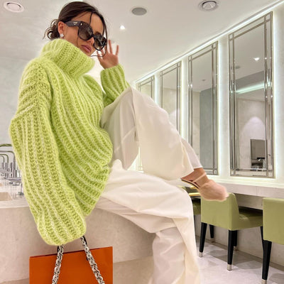 Dames Grof Gebreide Oversized Coltrui | Rohani