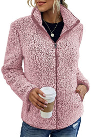 Dames Trendy Elegante Veelzijdige Warme Teddy Fleece Jas met Rits | Baudine