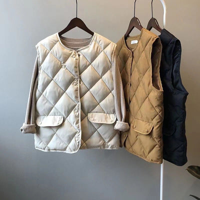 Dames Gewatteerde Bodywarmer met Quilted Patroon | Becca