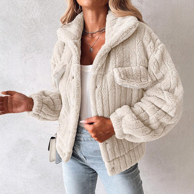 Dames Warme Teddy Jas | Bora