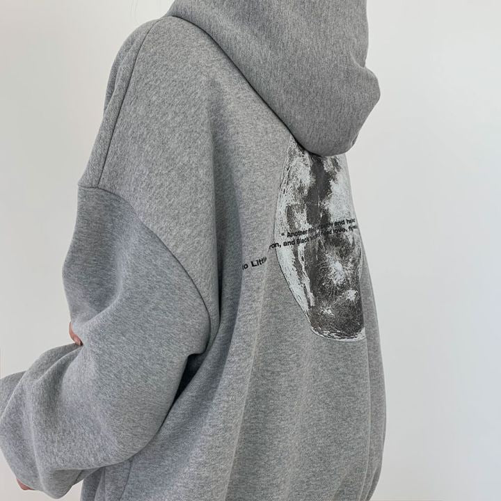 Dames Veelzijdige Casual Street Style Hoodie met Space Print | Sacha