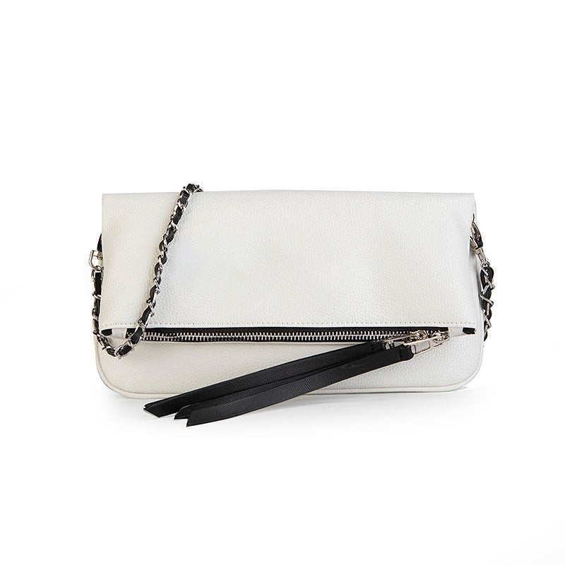 Dames Trendy Schoudertas met Ketting en Overslag | Lewy