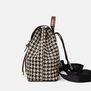 Dames Trendy Veelzijdige Rugzak met Houndstooth Patroon | Lupa