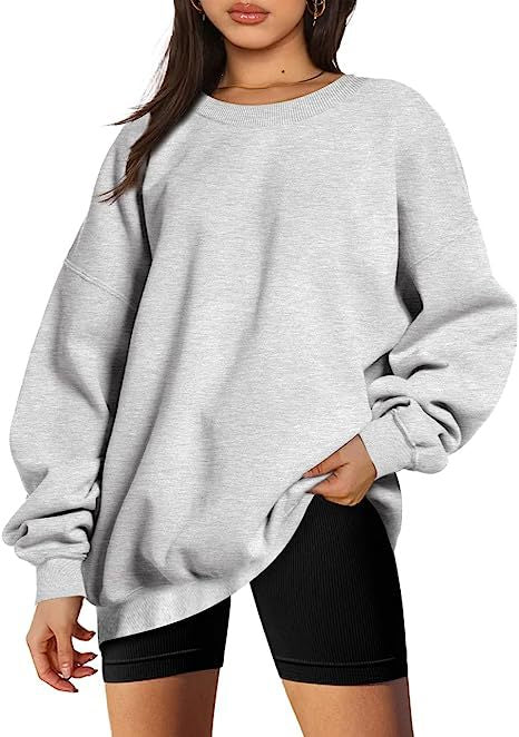 Dames Stijlvolle Basic Oversized Ronde Hals Trui | Sari