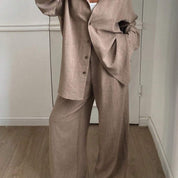 Dames Elegante Trendy Linnen Look Set | Dalisha