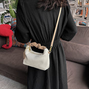 Dames Elegante Schoudertas met Geplooid Design | Lijanji