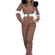 Dames Trendy Winddichte Ski Overall met Waist Accent | Vola