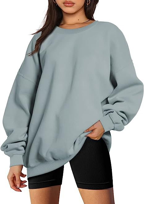 Dames Stijlvolle Basic Oversized Ronde Hals Trui | Sari