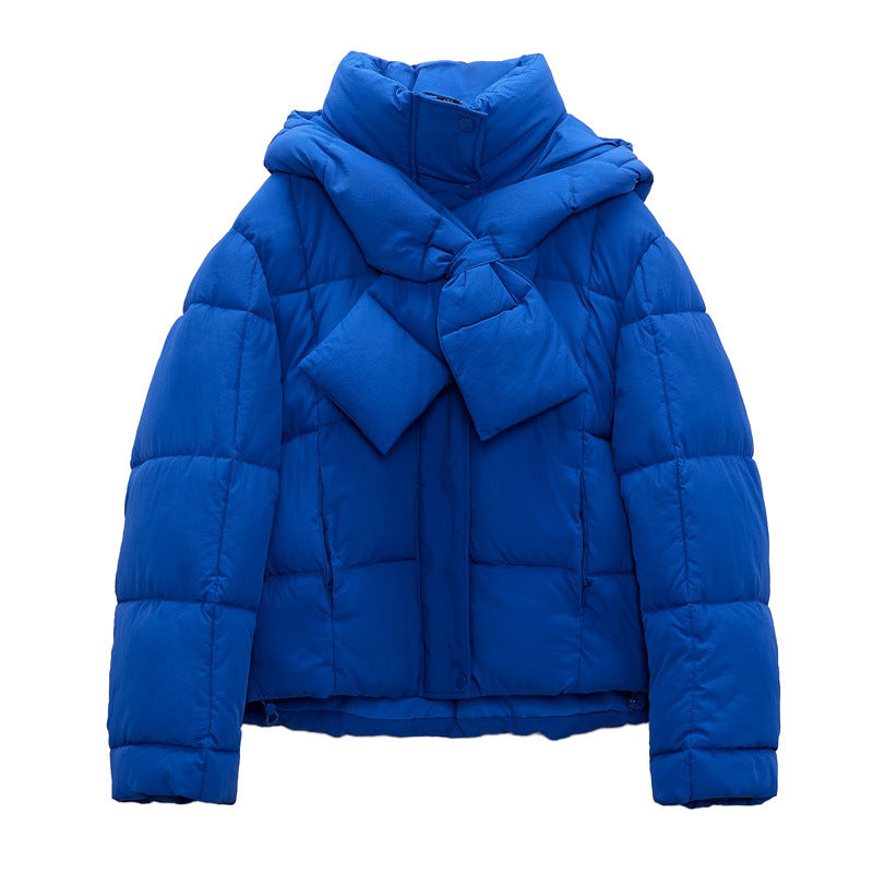 Dames Trendy Pufferjas met Sjaaldetail | Beth