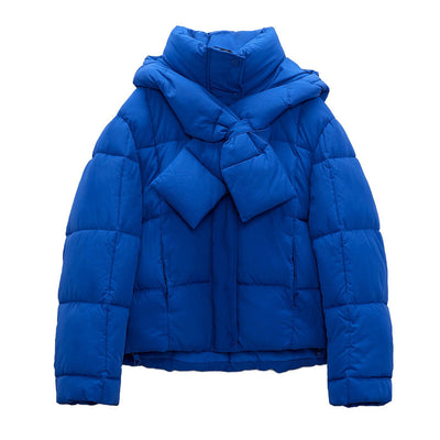 Dames Trendy Pufferjas met Sjaaldetail | Beth