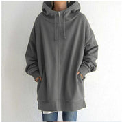 Dames Comfortabele Oversized Hoodie met Rits | Semmy