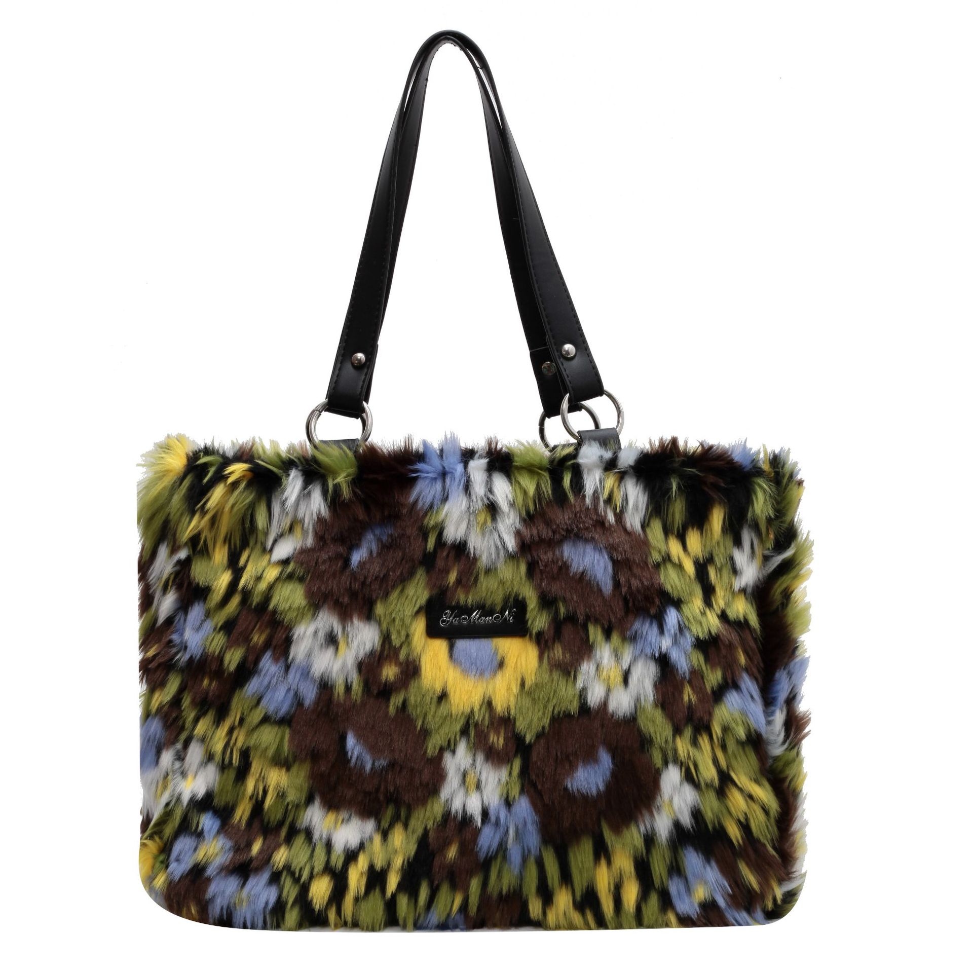 Dames Trendy Bloemen Schoudertas van Zachte Pluche | Larry
