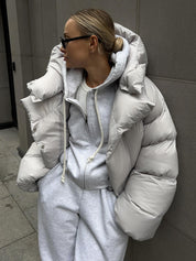 Dames Stijlvolle Moderne Korte Puffer Jas | Brynn