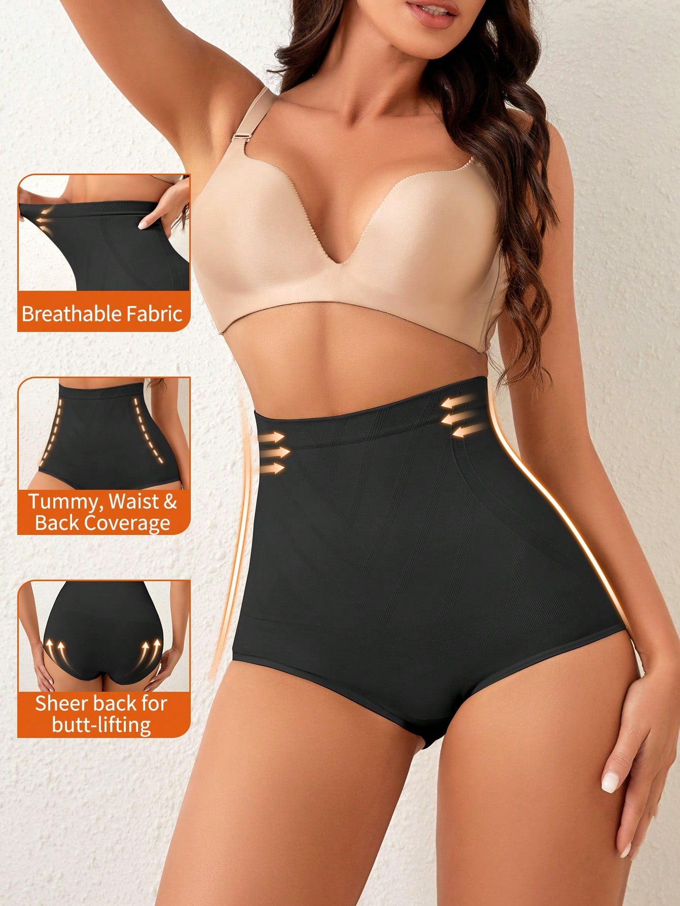 Dames Corrigerende Shapewear Short met Hoge Taille | Mesa